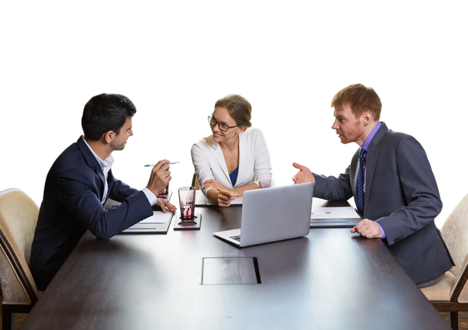 Business Meeting | CAQA LLND A team collaborates during a workplace meeting, focusing on digital literacy and foundational skills.