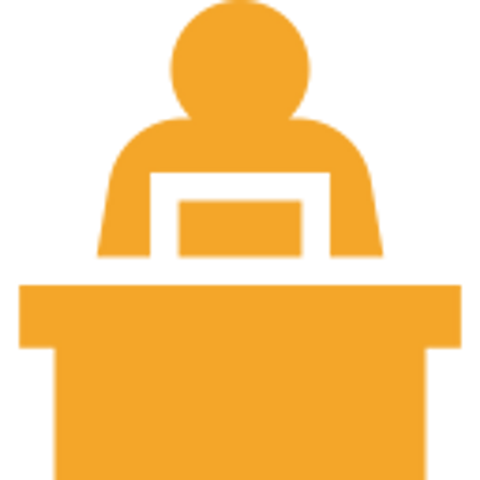 Receptionist | CAQA LLND An icon shows a person assisting at a reception desk, representing our focus on employability skills.