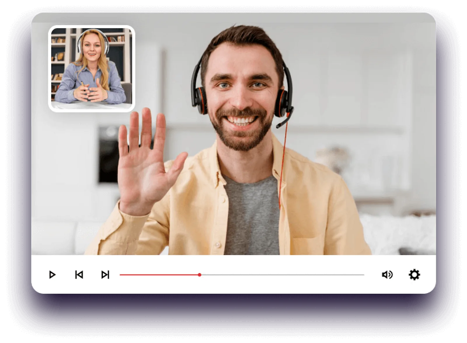 Remote Work | CAQA LLND A man participates in a video call, demonstrating CAQA LLND's remote training options.
