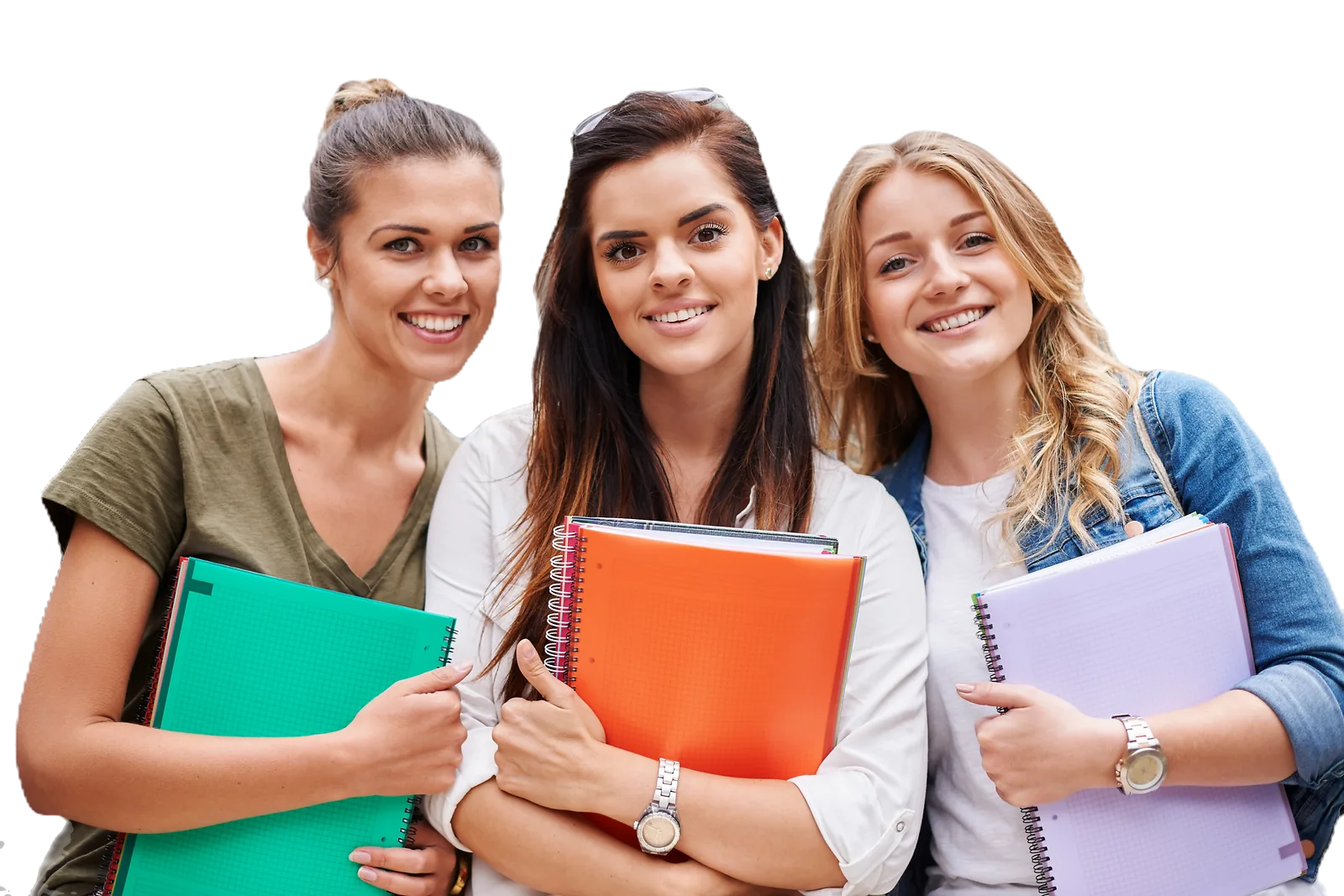Students | CAQA LLND Three students studying together, demonstrating the development of employability skills through CAQA LLND courses.
