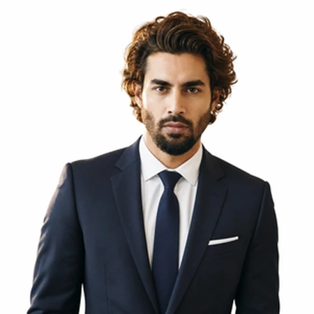 Arit Mangal | CAQA LLND Arit Mangal, a business professional with curly hair, is part of the CAQA LLND team.