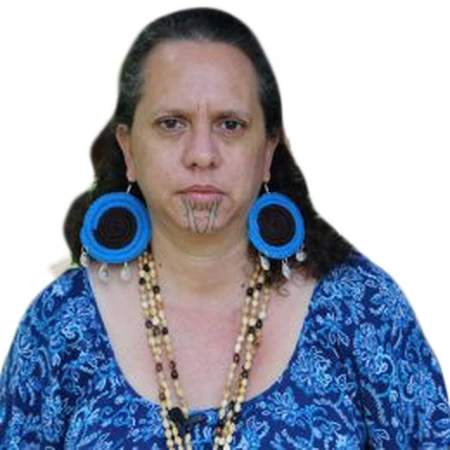 Ranu James | CAQA LLND Ranu James, a CAQA LLND consultant, is pictured in a portrait with traditional facial markings and jewellery.